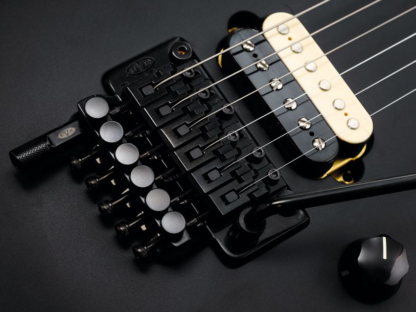 The EVH licensed Floyd Rose also features his now customary D-Tuna.