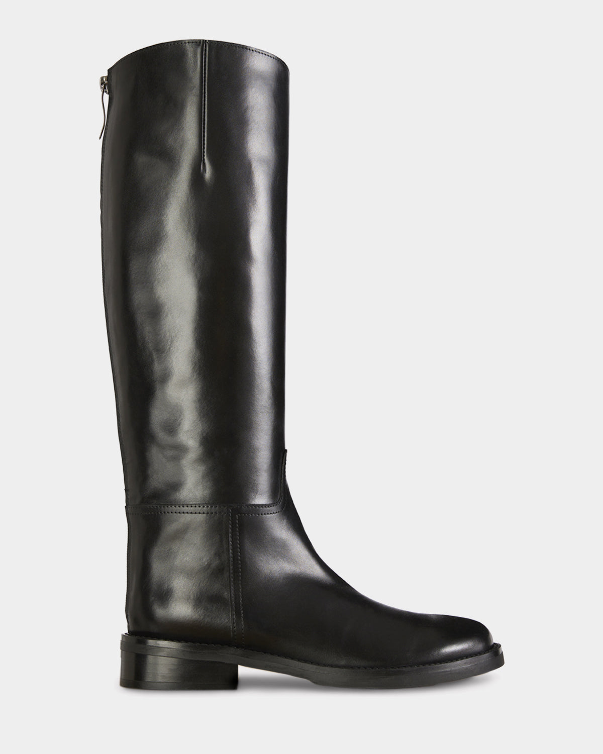 The Riding Boot - Black - Black / Leather / 35