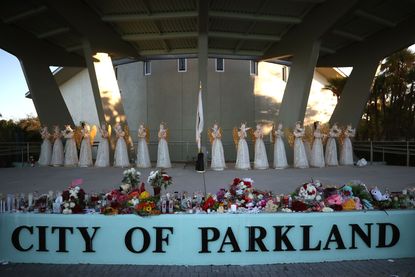 A memorial in Parkland, Florida.