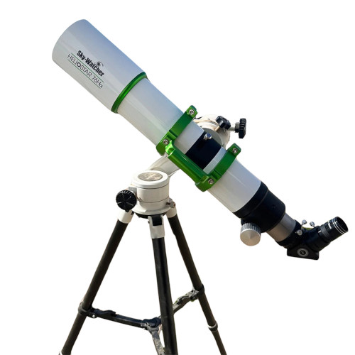 A Sky-Watcher Heliostar 76mm Solar Telescope on stand. 