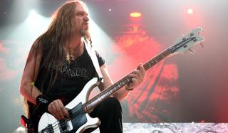 Steve Di Giorgio performs with Testament at The Joint inside the Hard Rock Hotel & Casino on March 26, 2016 in Las Vegas, Nevada