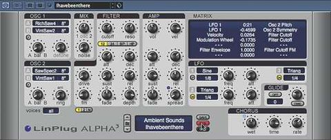 Alpha 3: partly inspired by the classic polysynths of the 80s