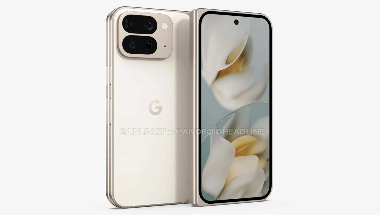 A leaked render of the Pixel 10 Pro Fold