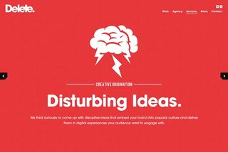 Delete's new agency website features its finest work from the last few years.