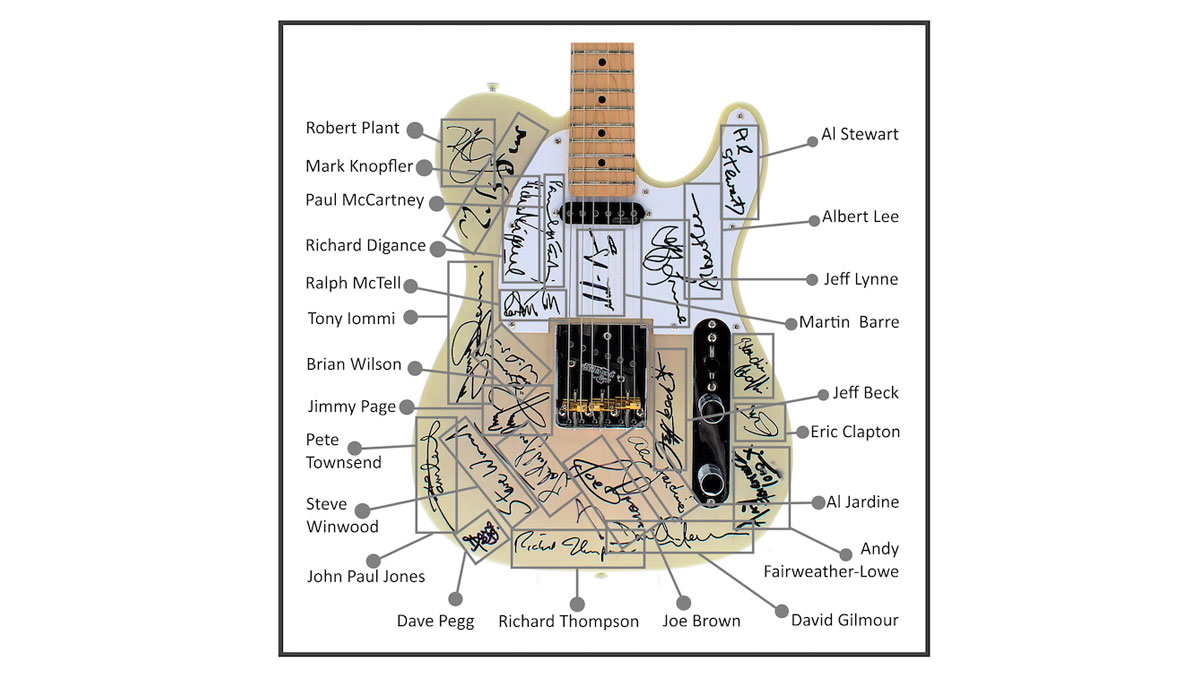 Jerry Donahue signed guitar