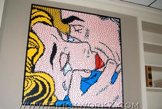 Lego art: PIxel Kiss