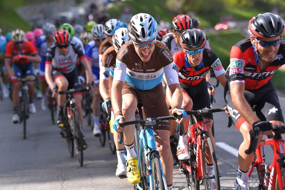 Axel Domont (AG2R La Mondiale) and Richie Porte (BMC Racing Team)