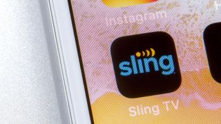 the Sling app icon on an iPhone