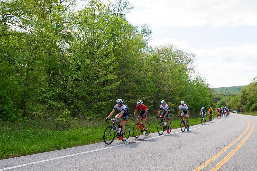 A small breakaway at Joe Martin Stage Race Pro Men - Stage 2