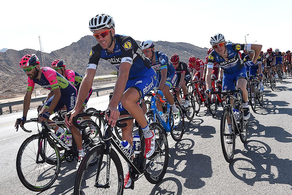 Dan Martin rides in the bunch.