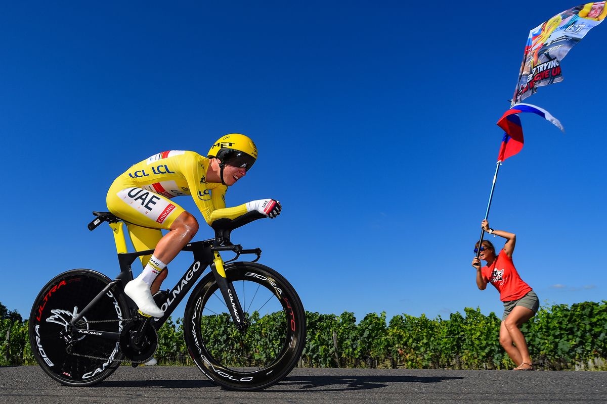 Tour de France 2021 108th Edition 20th stage Libourne Saint Emilion 308 km 17072021 Tadej Pogacar SLO UAE Team Emirates photo Dario BelingheriBettiniPhoto2021