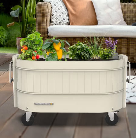 Costco self-watering rolling garden bed