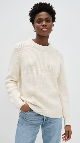 Jenni Kayne Oversized Cotton Fisherman Sweater