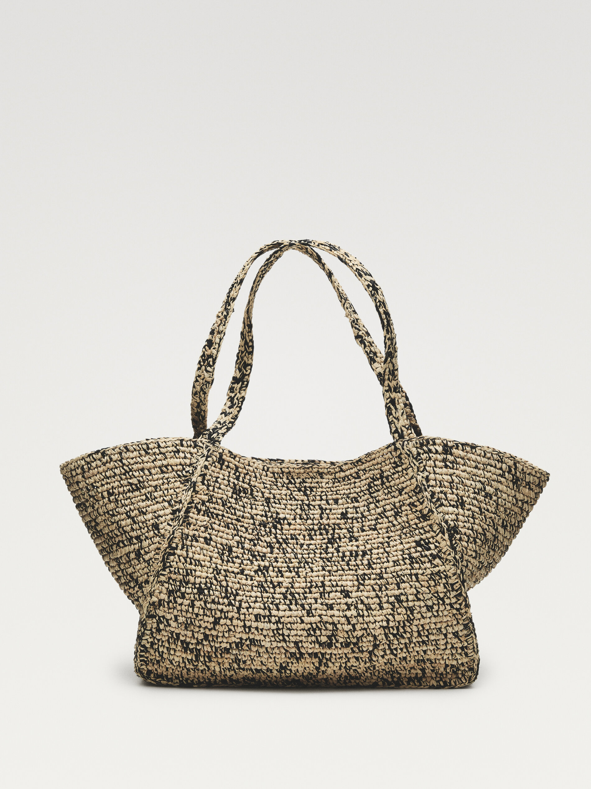 100% Raffia Mid-Sized Tote Bag