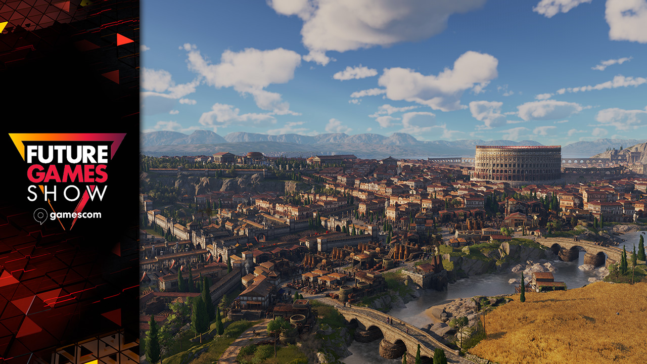 A city in Anno 117: Pax Romana, which features in the FGS Live from Gamescom showcase