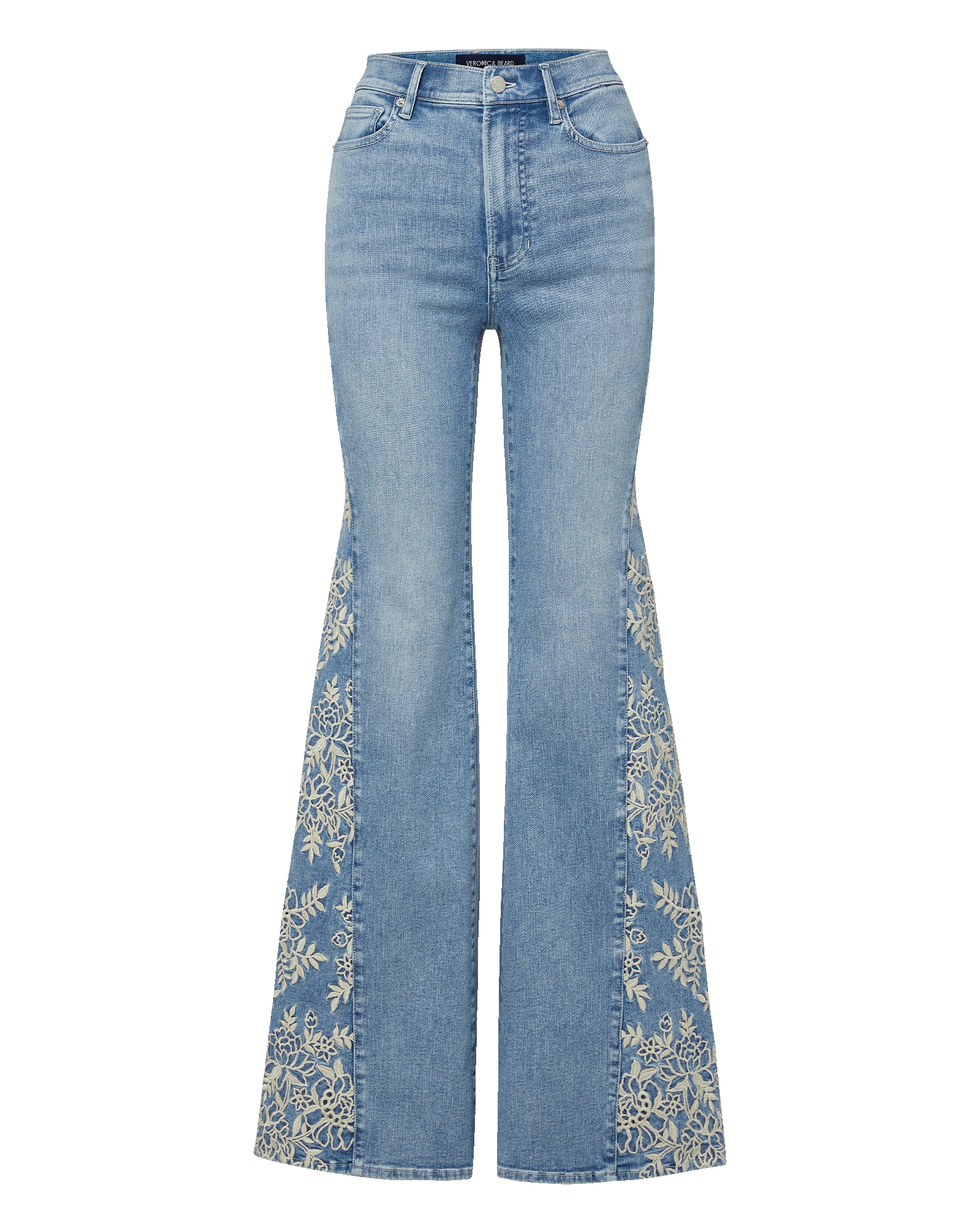 Joplin Embroidered Flare Jean Silverwood Moon / 23