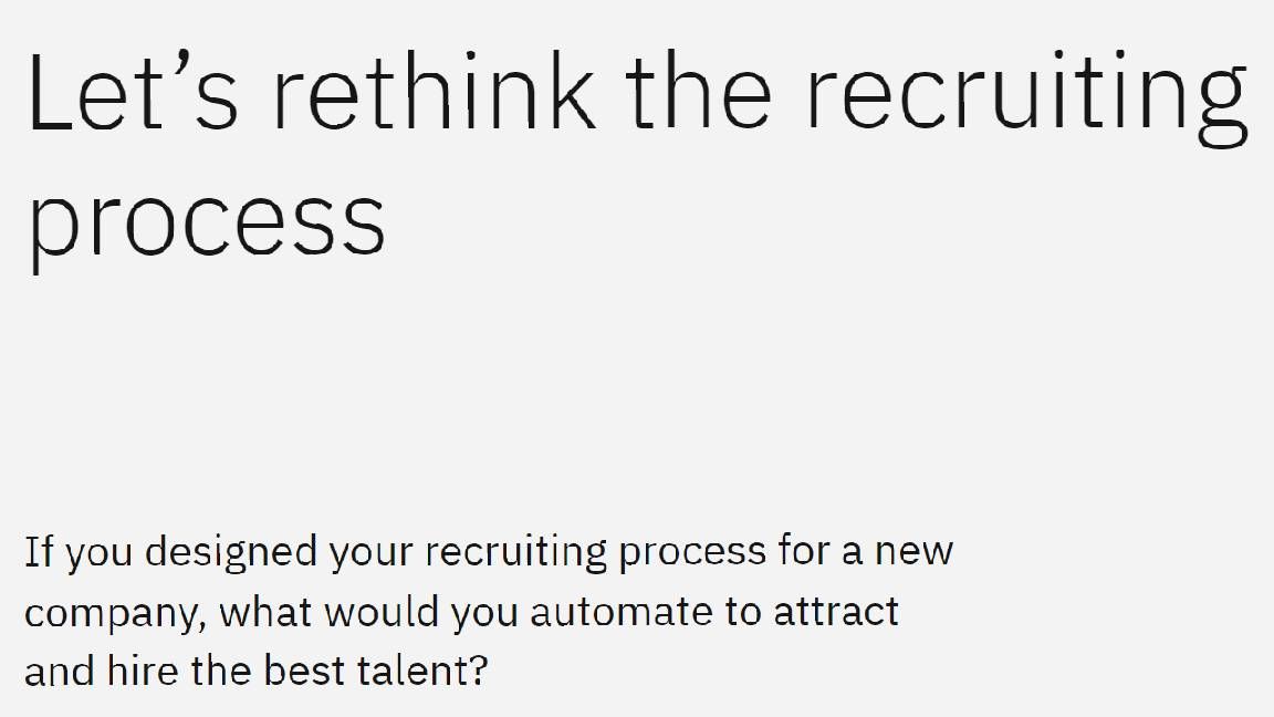 Let’s rethink the recruiting process