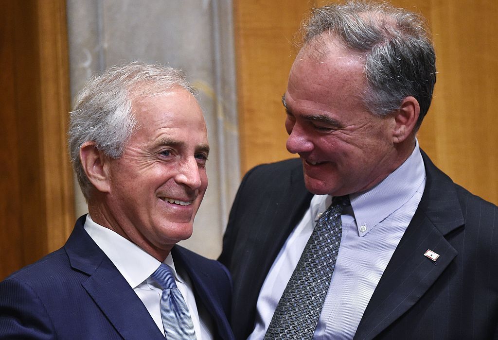 Sens. Bob Corker and Tim Kaine