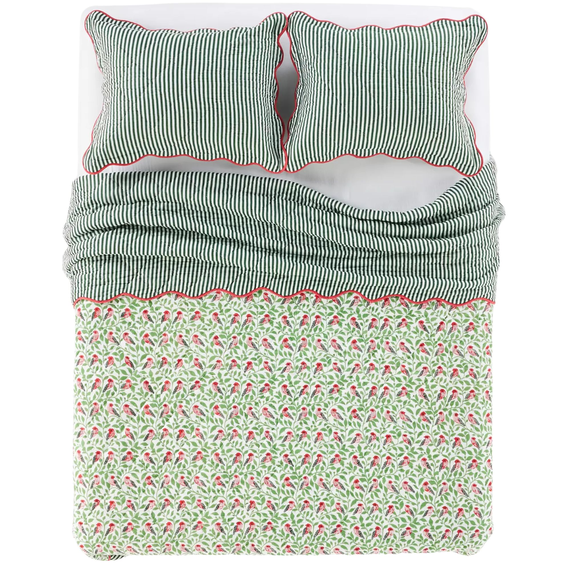 Anthropologie patterned quilt