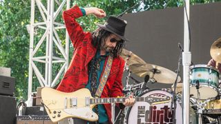 Mike Campbell performs onstage with the Dirty Knobs at Napa Valley Expo in Napa, California on May 26, 2023