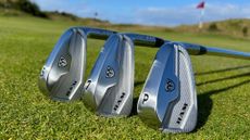 Photo of the Ram Axial Forged Irons 5, 7 and pitching wedge