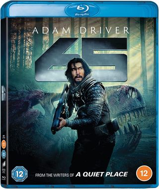 Adam Driver on the cover of the 65 Blu-ray.