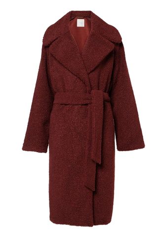 Vermont Faux Shearling Wrap Coat