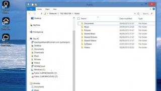 You can map the drive in Windows Explorer - but you'll need to do it yourself