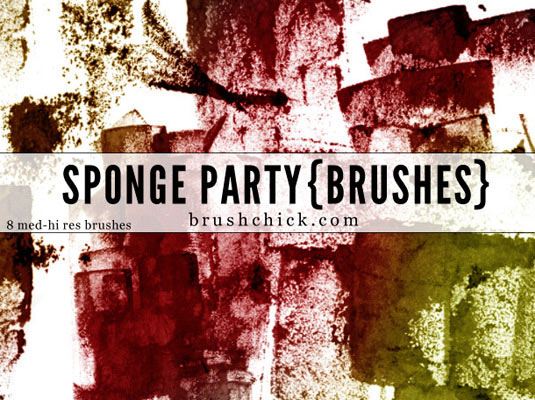 Photoshop brushes: Sponge 