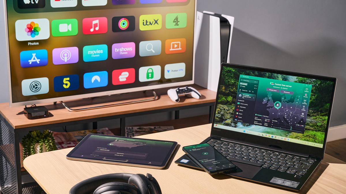 Proton VPN apps on a variety of devices