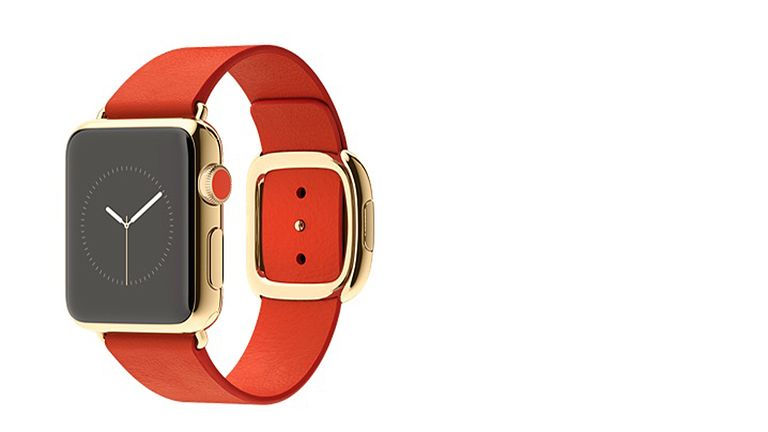 Watch Edition 38mm 18-Carat Yellow Gold Case with Bright Red Modern Buckle