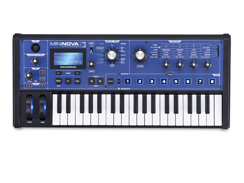 Novation MiniNova top.