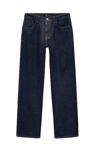 Mango Straight-Fit Shiny Rinse-Wash Jeans (Were $100) 