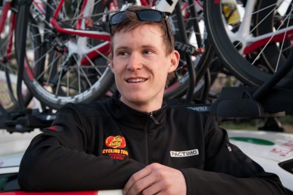 Canadian Nic Hamilton following the team's training race.