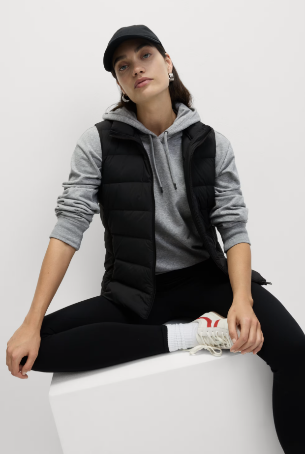 Feather &amp;amp; Down Packaway Funnel Neck Gilet