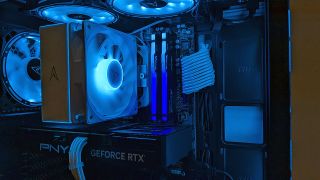 Allied Patriot-A gaming PC internal view with RGB