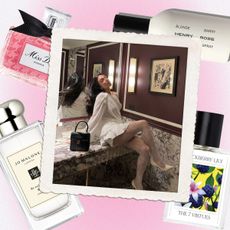 Blackberry perfume collage
