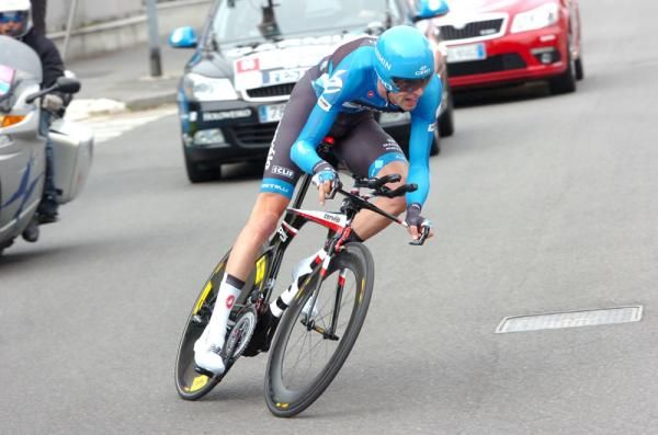 Ryder Hesjedal (Garmin - Barracuda) stormed through the final time trial
