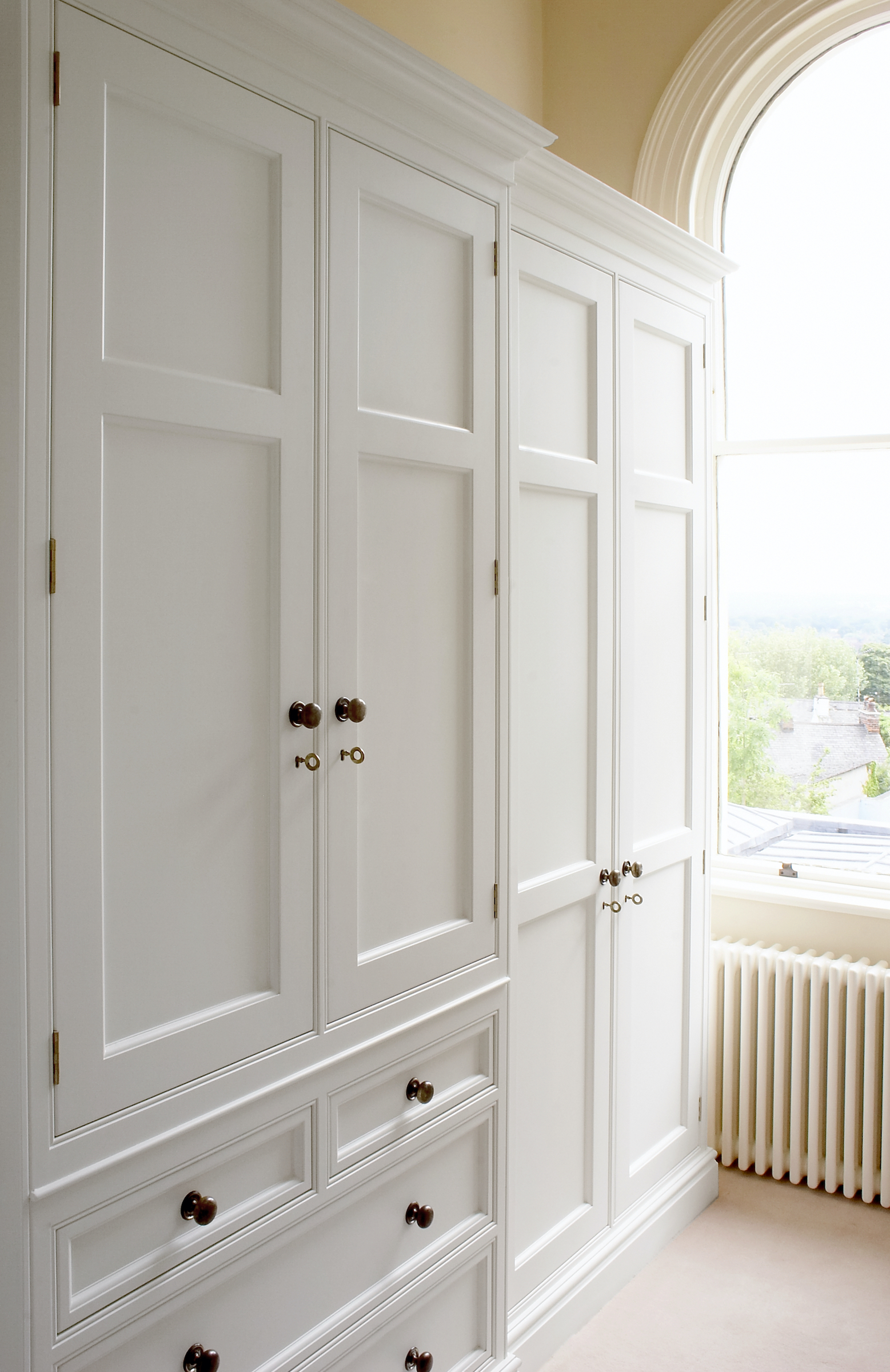 bespoke painted wardrobe