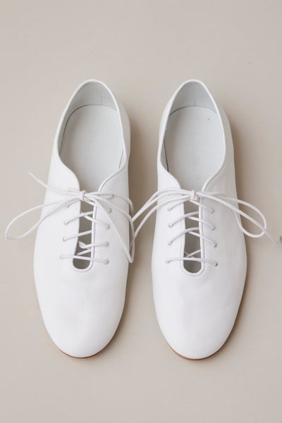 Claudette Flat | White Nappa