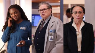 Marlyne Barrett, Oliver Platt, and S. Epatha Merkerson in Chicago Med Season 9