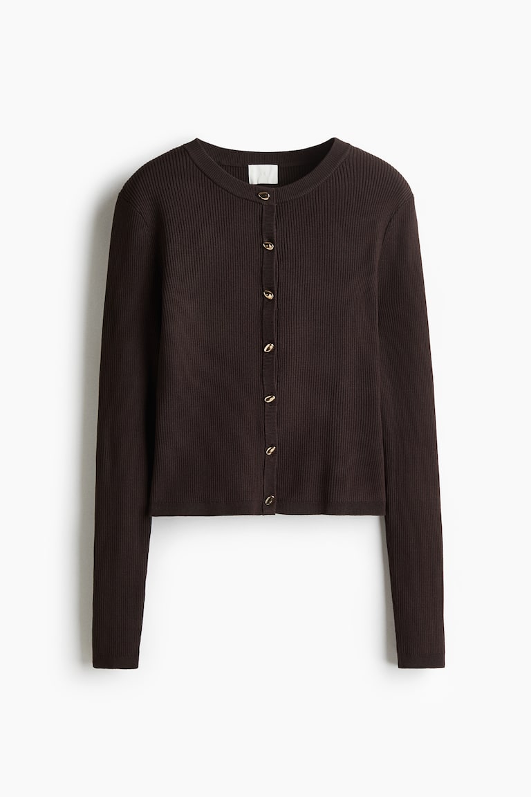 Rib-Knit Cardigan