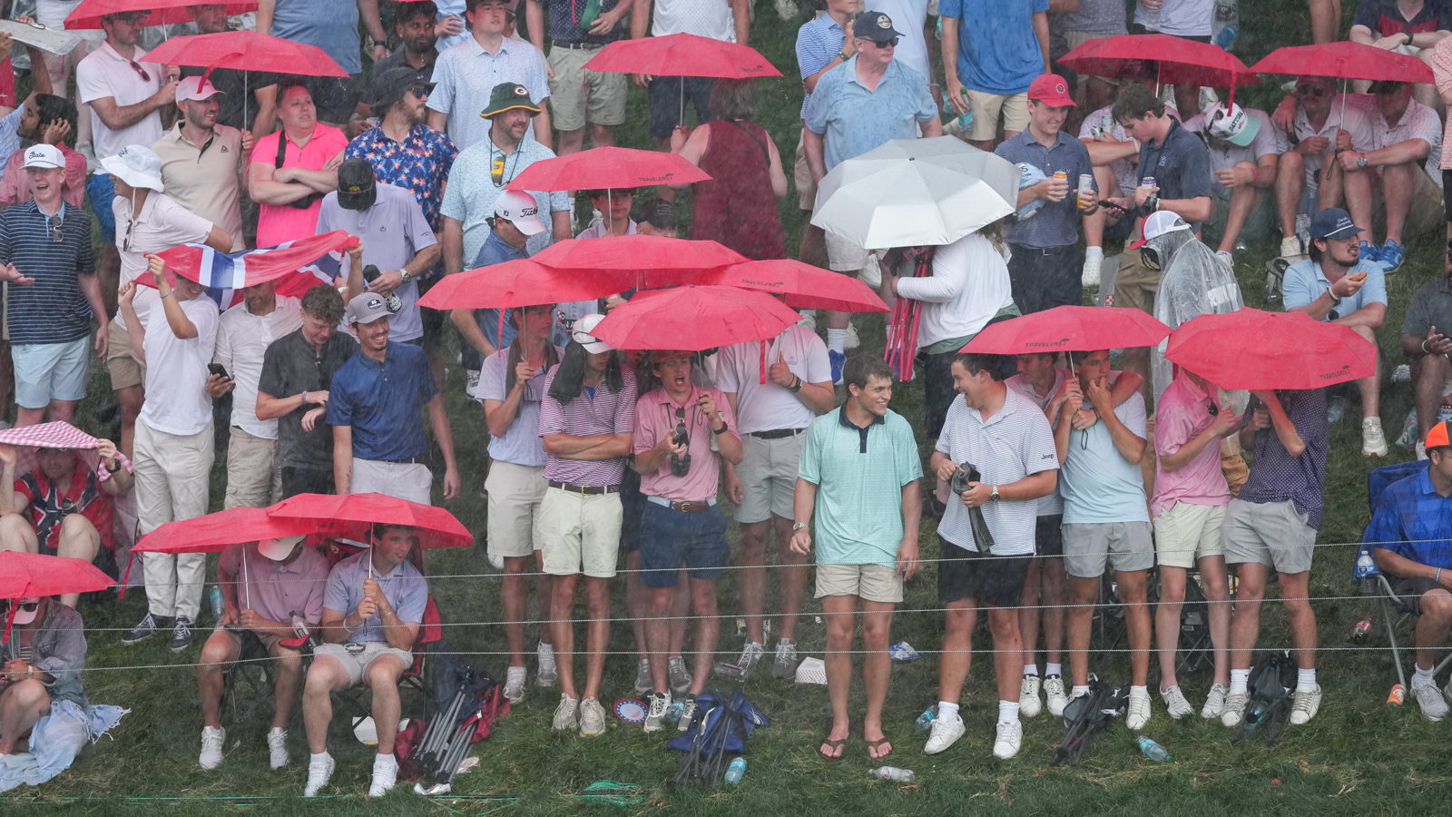 Fans at the Travelers Championship