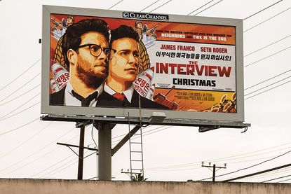 Billboard of Sony movie The Interview
