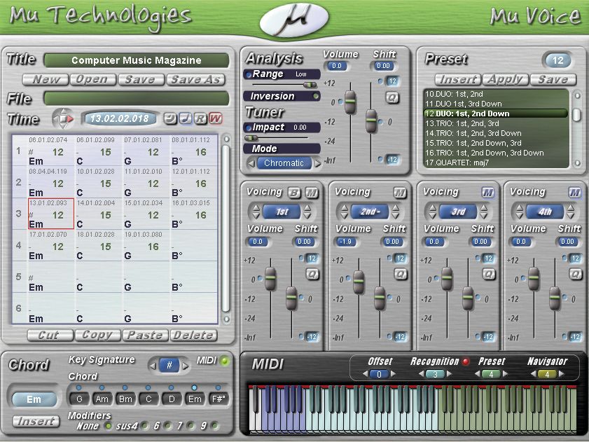 The software is well-suited to live performance use.