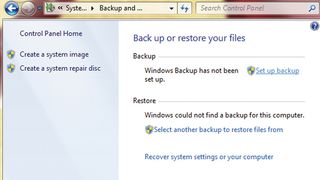 Windows data backup