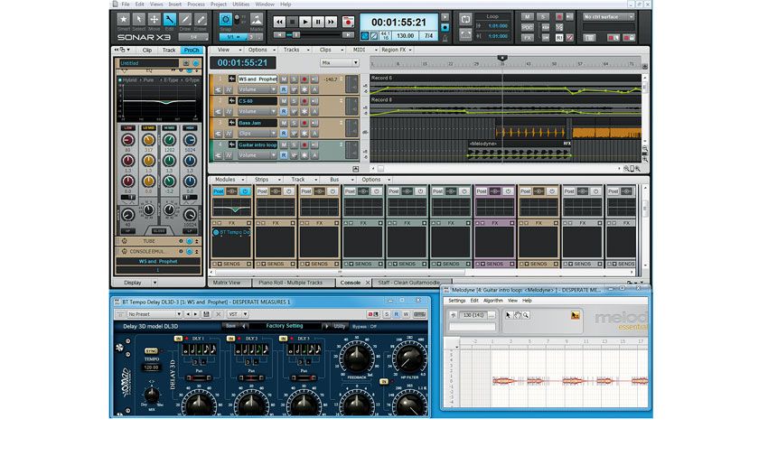 Sonar X3 looks better than ever, thanks to the ability to individually assign colours to tracks