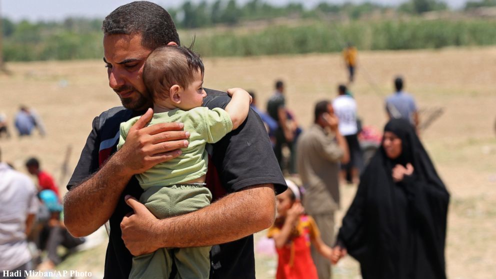 Displaced residents of Ramadi, Iraq.