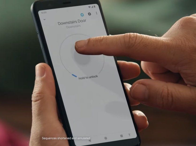 Google Home Smart Lock Hold To Unlock