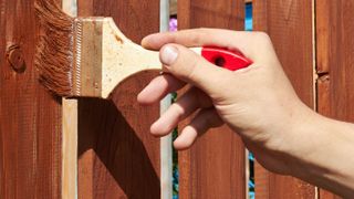 Repainting fence